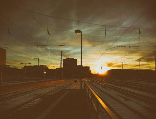 Ostbahnhof München Sonnenuntergang